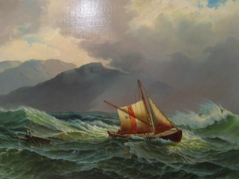 1852-Hjalmar Johnsen - Pilot boat in high seas